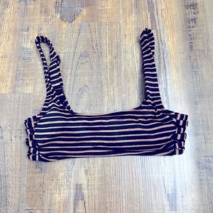 TARGET striped bikini top